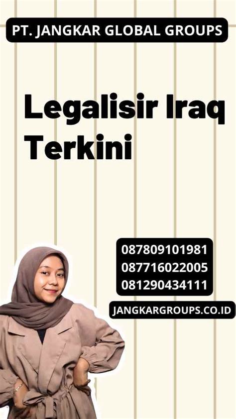 Legalisir Iraq Terkini Jangkar Global Groups