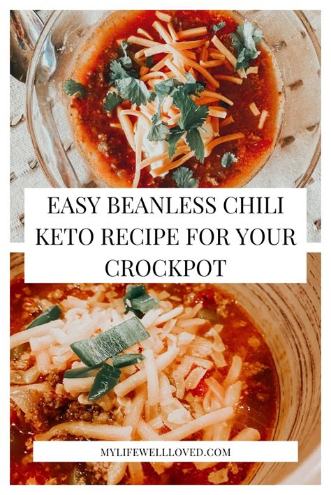 Easy Beanless Chili Keto Recipe For Your Crock Pot - Healthy By Heather