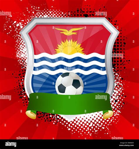 Shield with flag of Kiribati Stock Vector Image & Art - Alamy