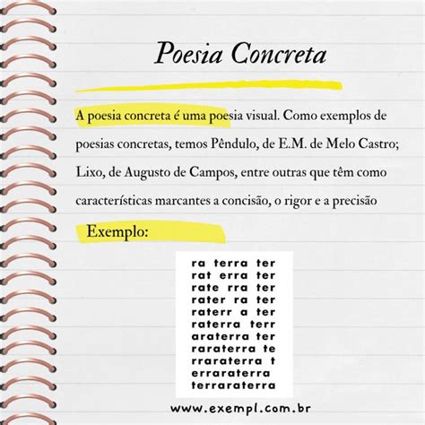 O Que É Poesia Concretista - 5 Exemplos de Poesia Concreta: Características da Poesia Visual