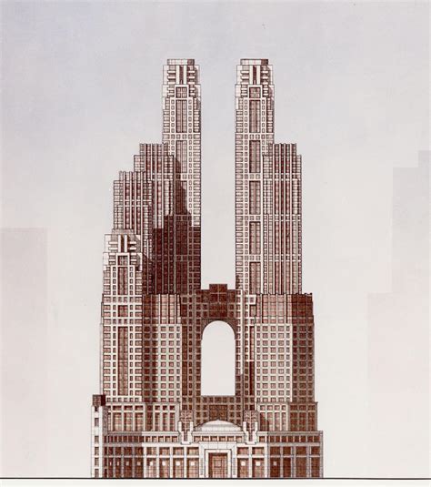 Original design for Time Warner Center, New York City, by David Childs