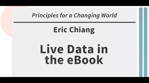 Live Data In The EBook Ft Eric Chiang YouTube