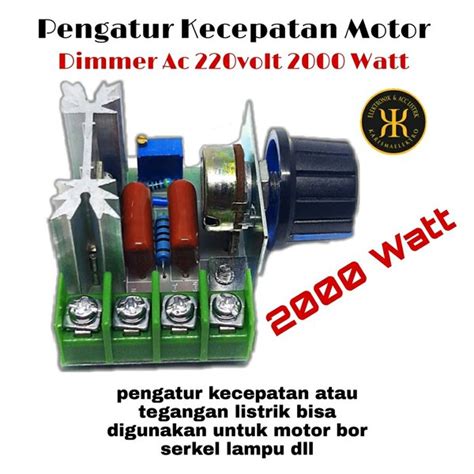 Jual Pengatur Kecepatan Motor Dimmer Speed Controller Mesin Bor Gerinda