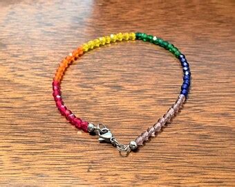 Gay Pride Anklet Jewelry Etsy
