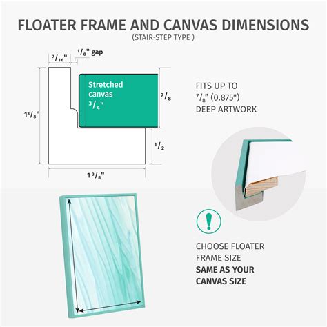 Pixy Canvas Floater Frame X For Inch Deep Canvas