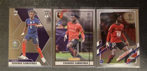 Eduardo Camavinga Stade Rennais Fc Base Rc Topps Chrome Soccer