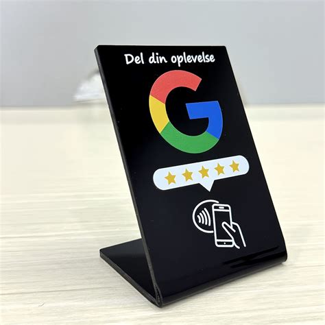 China Custom Acrylic Nfc Google Review Stand Table Display Qr Code For