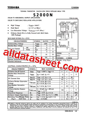 S2000N Datasheet(PDF) - Toshiba Semiconductor