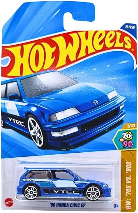 Amazon Hot Wheels Honda Civic EF Blue HW S Vs S Toys Games