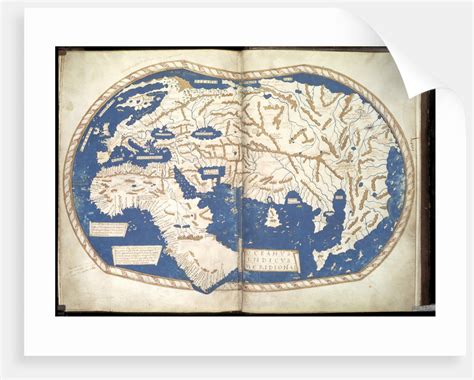 Map Of The World C 1490 Posters And Prints By Henricus Martellus Germanus
