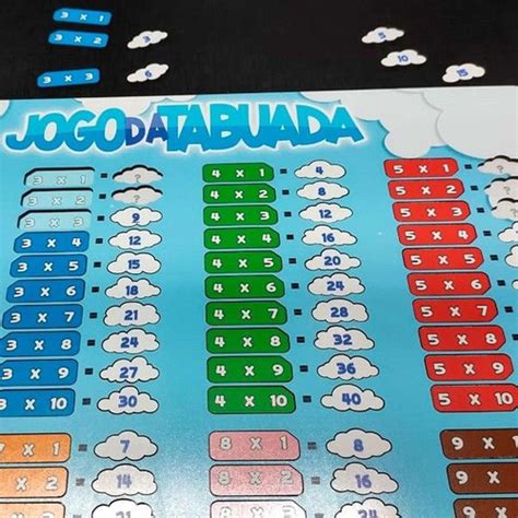 Jogo Matemática Tabuada - Jogo Da Tabuada Mdf Completa Educativo De Matematica Fácil em Promoção ...