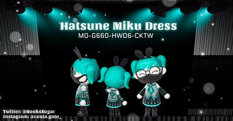 Hatsune Miku Animal Crossing Dress Qr Code Design Animalcrossingdesign
