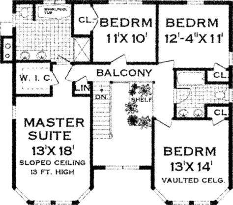 Colonial Style House Plan 4 Beds 2 5 Baths 2341 Sq Ft Plan 3 194