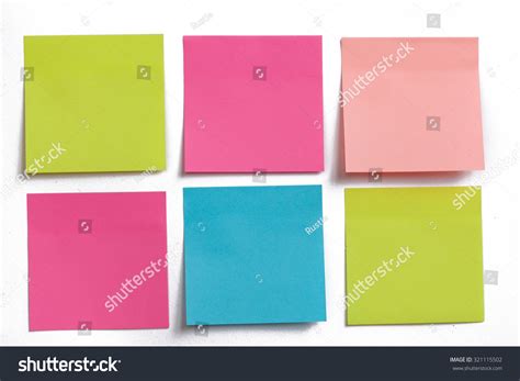 Collection Colorful Post Paper Note On Stock Photo 321115502 Shutterstock