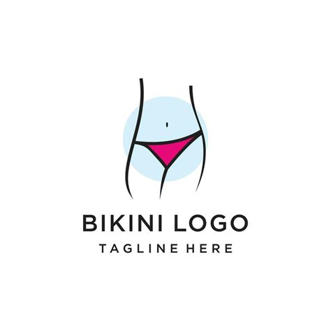 Vector Summer Sexy Women S Clothing Bikini Logo Icon Symbol Premium Vector Vector Art