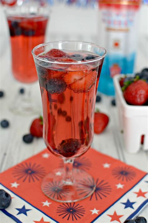 Red White And Berry Sparkling Cocktail