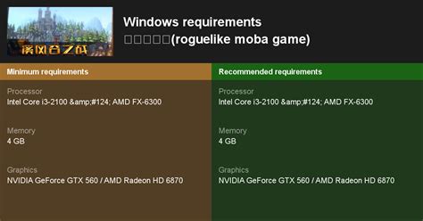 溪风谷之战(roguelike moba game) System Requirements — Can I Run 溪风谷之战 ...