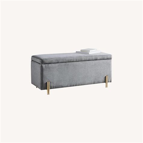 West Elm Storage Bench Aptdeco