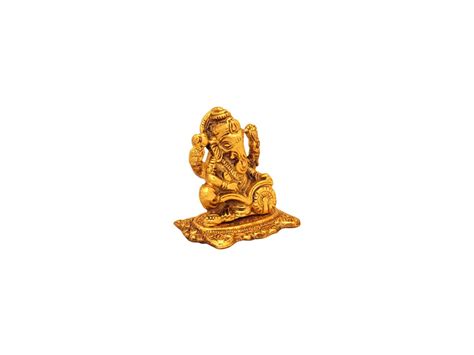 Lord Vinayaka Ganesha Idol Puja Idol Ganapathy Gold Ganesha Enamel