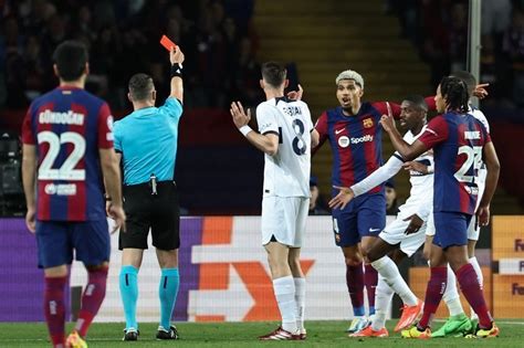 VIDÉO FC Barcelone PSG le Barça réduit à dix revivez le carton