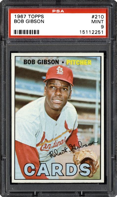 1967 Topps Bob Gibson | PSA CardFacts™