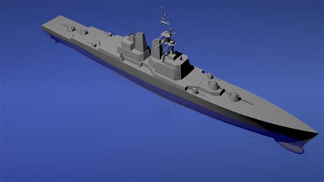 Simple warship Free 3D Model - .blend - Free3D