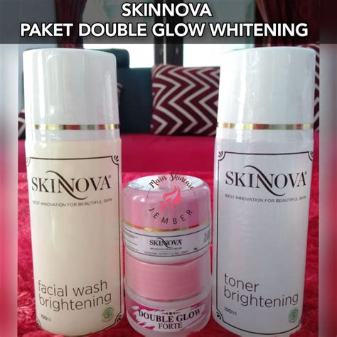 Jual SKINNOVA PAKET DOUBLE GLOW WHITENING BRIGHTENING FORTE Shopee