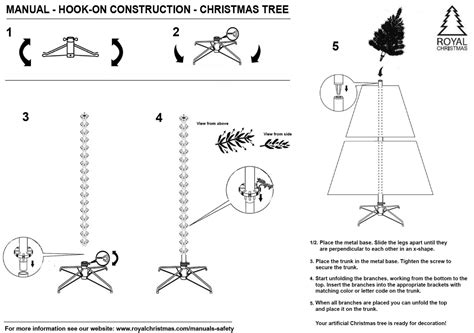 Mountain King Christmas Tree Assembly Instructions