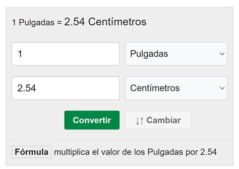 Pulgadas a cm | Convertir pulgadas a centimetros - EB Tools