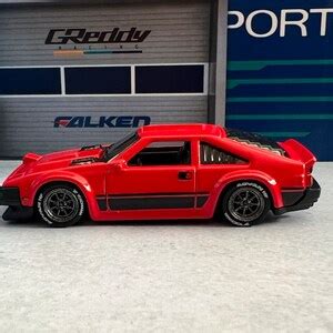 Hot Wheels Toyota Supra Red Mainline With Custom Real Rider Wheel Swap Etsy