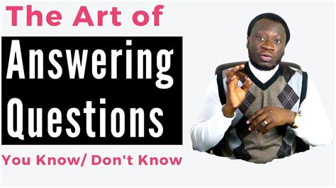 How To Answer Any Question During Presentations Teaching And