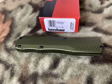 1 Kershaw Olive Green Livewire OTF Automatic Out The Front 9000OLBW