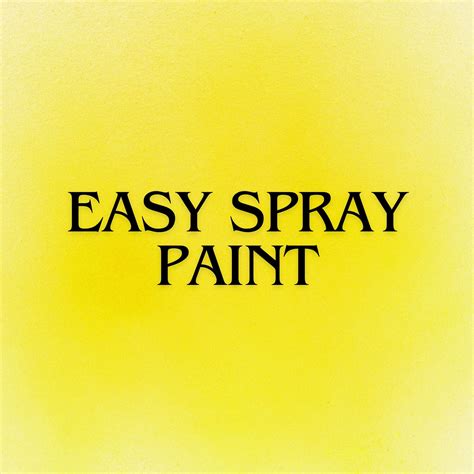 About Easy Spray Paint Medium