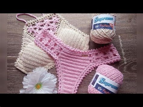 Aprende A Tejer Este Hermoso Bikini Paso A Paso Crochet