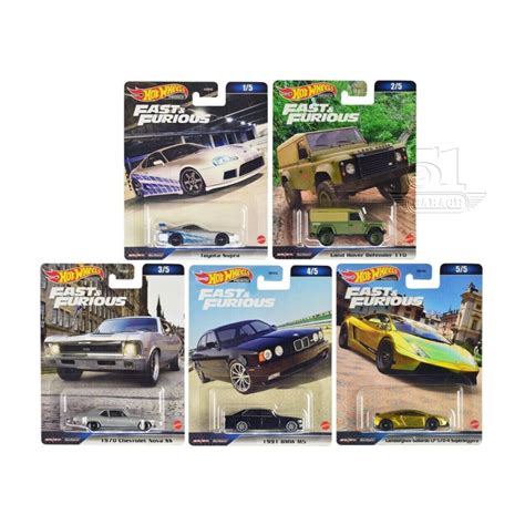 Hot Wheels Premium Fast Furious Mix 4 2023 Toyota Supra MK4 Land Rover Defender BMW M5