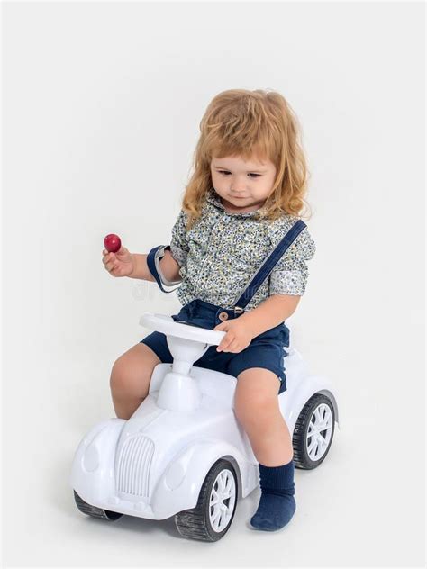 Small Blonde Small Blonde Girl Isolated On White Small Girl With Long Blonde Hair Stock Photo