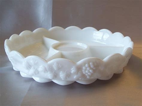 Westmoreland Milk Glass Relish Dish Milk Glass Decor Milk Glass