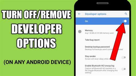 How To Hide Developer Options On Android Disable Developer Options