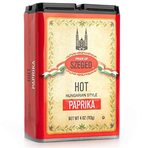 Szeged Hungarian Paprika Spice Tin Oz Hot Paprika Internet Spices Rubs Sauces And Seasonings