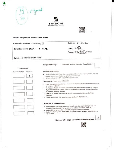 Ib English Paper 2 Sample Answer Pdf Plays