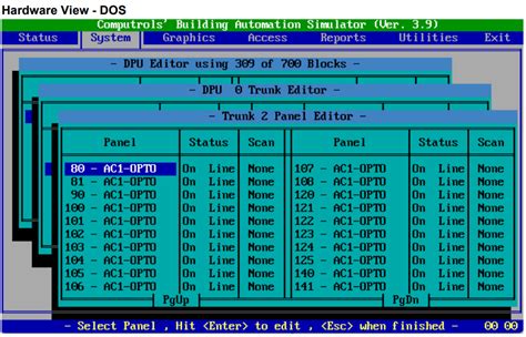 Cbas Dos Compared To Cbas Windows Computrols Building Automation