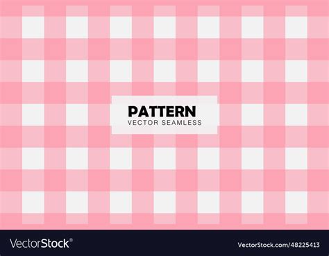 Gingham Pink Pattern Royalty Free Vector Image