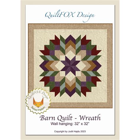 Barn Quilt Wreath Pattern Quiltfox Design Judit Hajdu Creekside