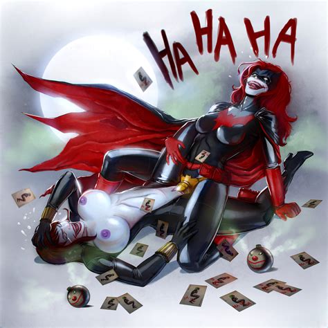Batwoman Black Widow Jokerized By Thriller Hentai Foundry