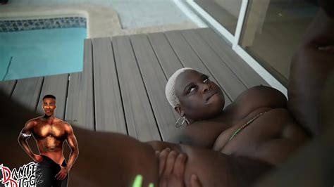 PHAT BOOTY EBONY BBW MARLEY MOORE GETS SOME POOLSIDE BBC XNXX