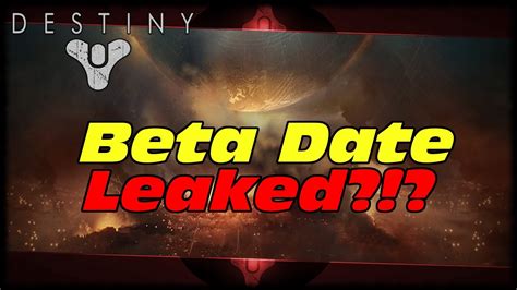 Destiny 2 Beta Release Date Leaked By Bungie In Reveal Destiny 2