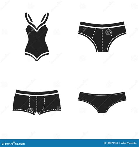 Vector Design Of Bikini And Fashion Sign Set Of Bikini And Swimsuit Stock Vector Illustration