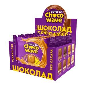 Карамельный шоколад без сахара Chocowave набор, 8 шт. по 60 г - купить ...