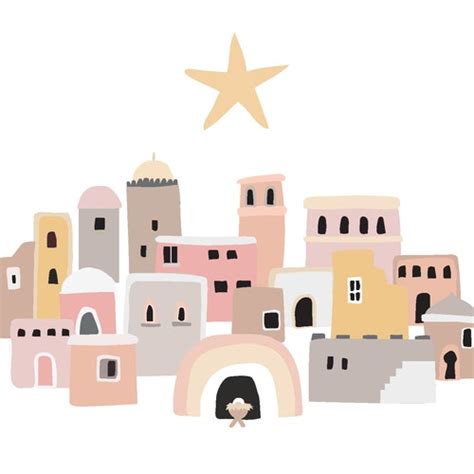 Light Of The World Christmas Nativity Art Etsy