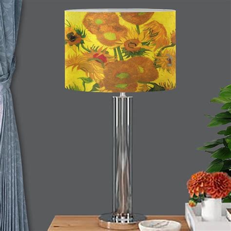 Netilgen Sunflower Lamp Shade Fashion Modern Vincent Van Gogh Lampshade